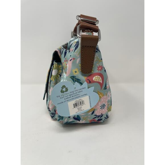 New With Tag Lily Bloom Crossbody Fairy Wren -Blue-Birds-Recycled Bottles - Picture 3 of 10